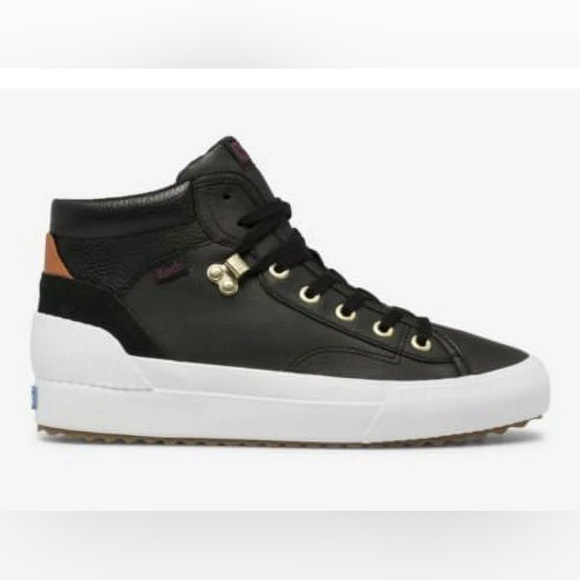Keds Black and Brown High-Top Sneakers - Picture 2 of 11